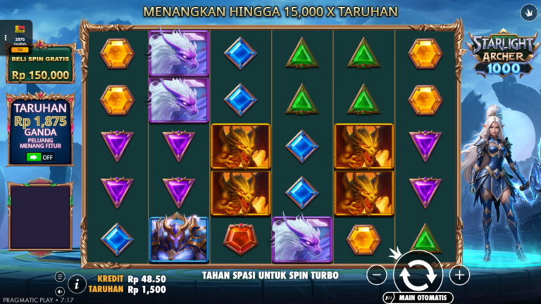 Starlight Archer 1000 Pragmatic Play: Daya Tarik Gameplay Pays Anywhere dan Free Spins