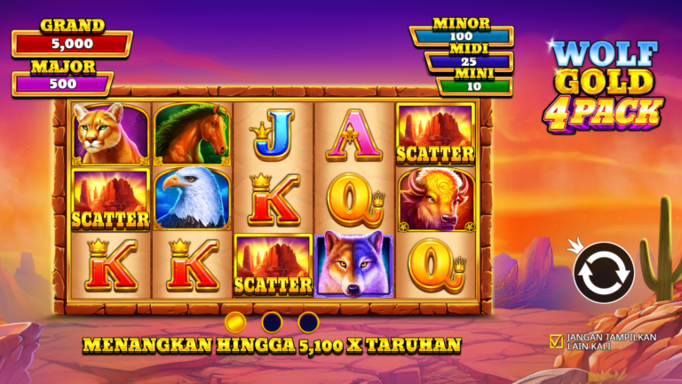 Wolf Gold 4 Pack Pragmatic Play: Eksplorasi Wild, Money Symbol, dan Fitur Bonus